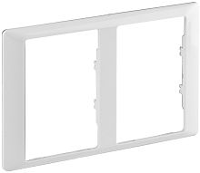 Рамка универсальная Legrand Valena Life 2-м. для 1-м. 2 мод. розеток белый картинка